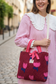 Félicie sherpa bag with tulip and rose print