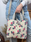 Félicie floral sherpa bag