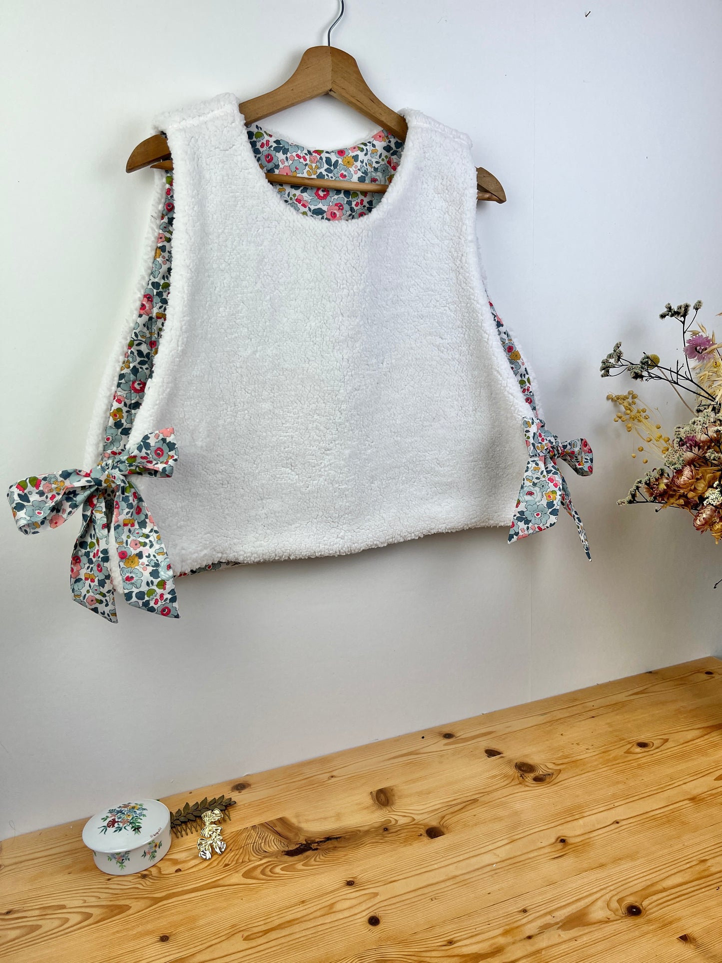 The Josephine Betsy porcelain and sherpa sweater