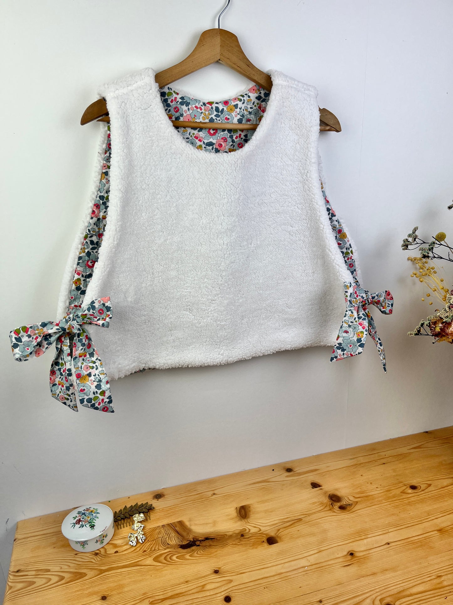 The Josephine Betsy porcelain and sherpa sweater