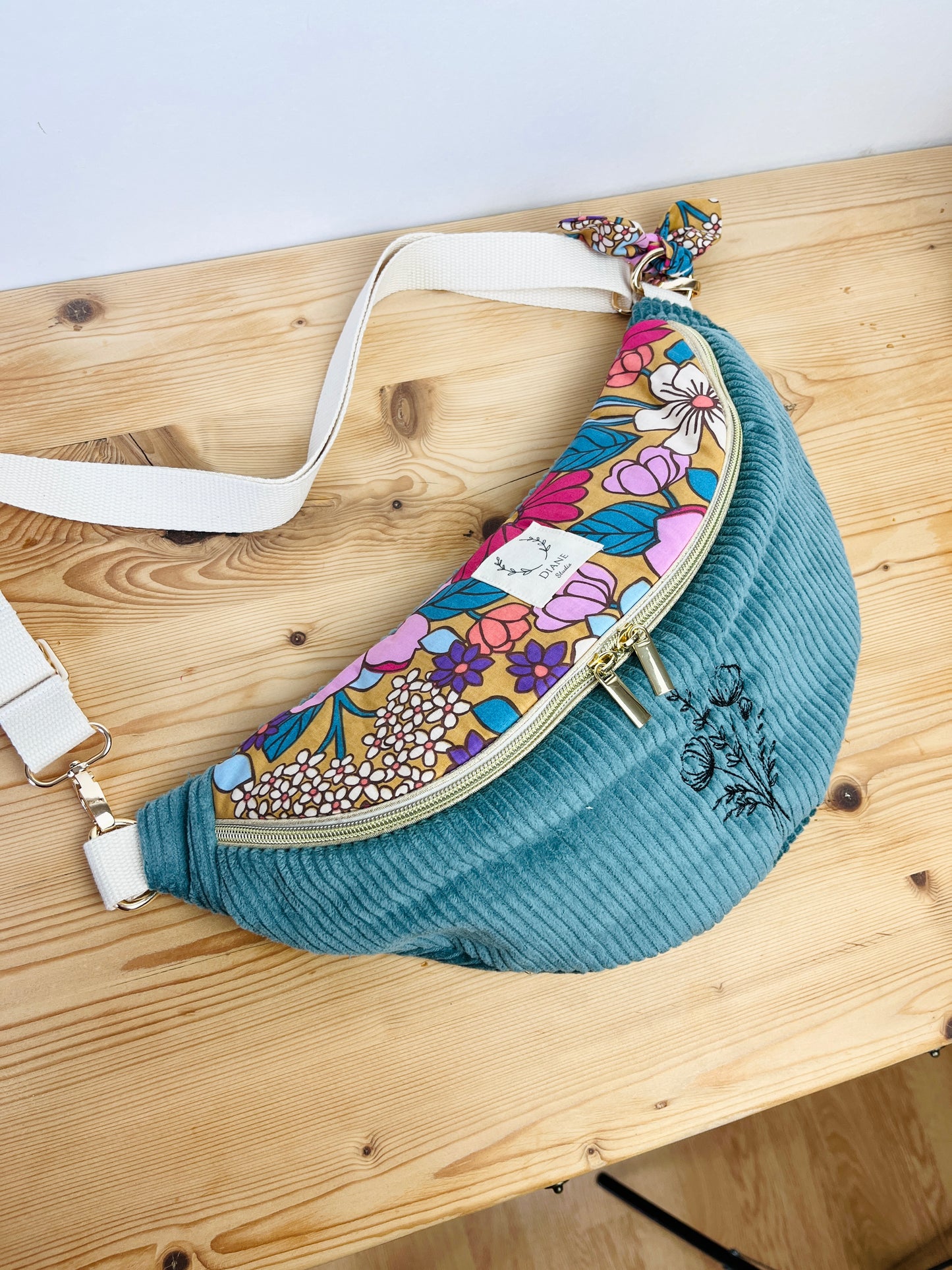 The embroidered fanny pack - made to order