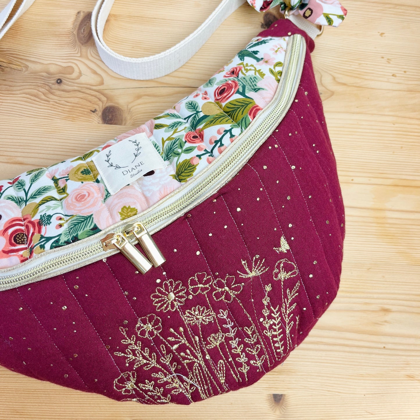 The embroidered fanny pack - made to order