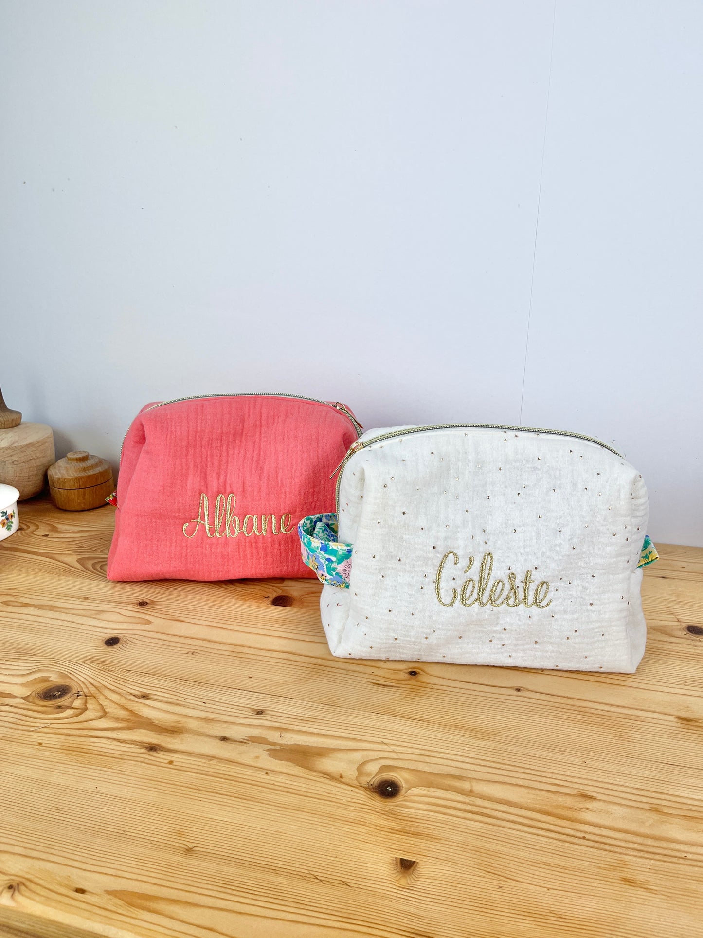 Colette, the 100% customizable baby and child toiletry bag
