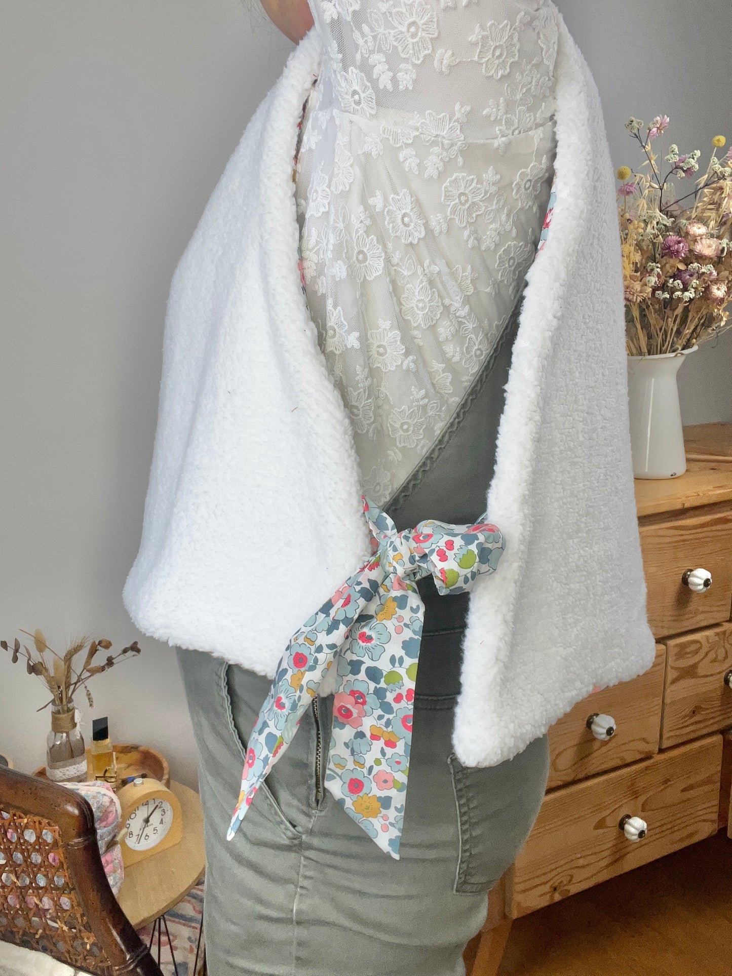 The Josephine Betsy porcelain and sherpa sweater