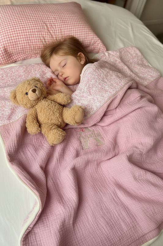 Ensemble sieste : couverture et taie d'oreiller 100% personnalisable