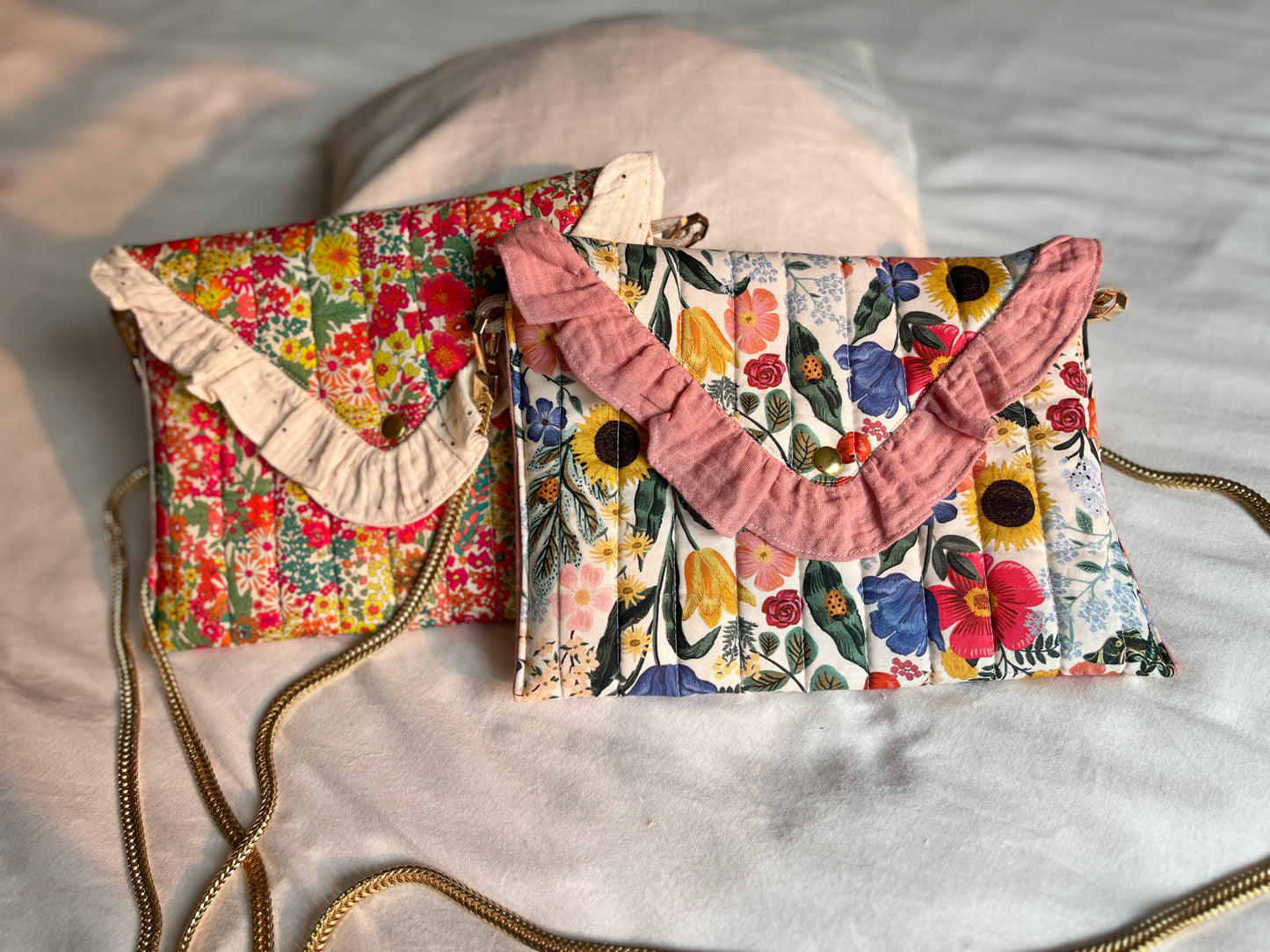 Charlotte the envelope clutch with chain, 100% customizable