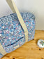 Ruffled bag and pouch set - made to order