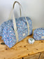 Ruffled bag and pouch set - made to order