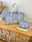 Ruffled bag and pouch set - made to order