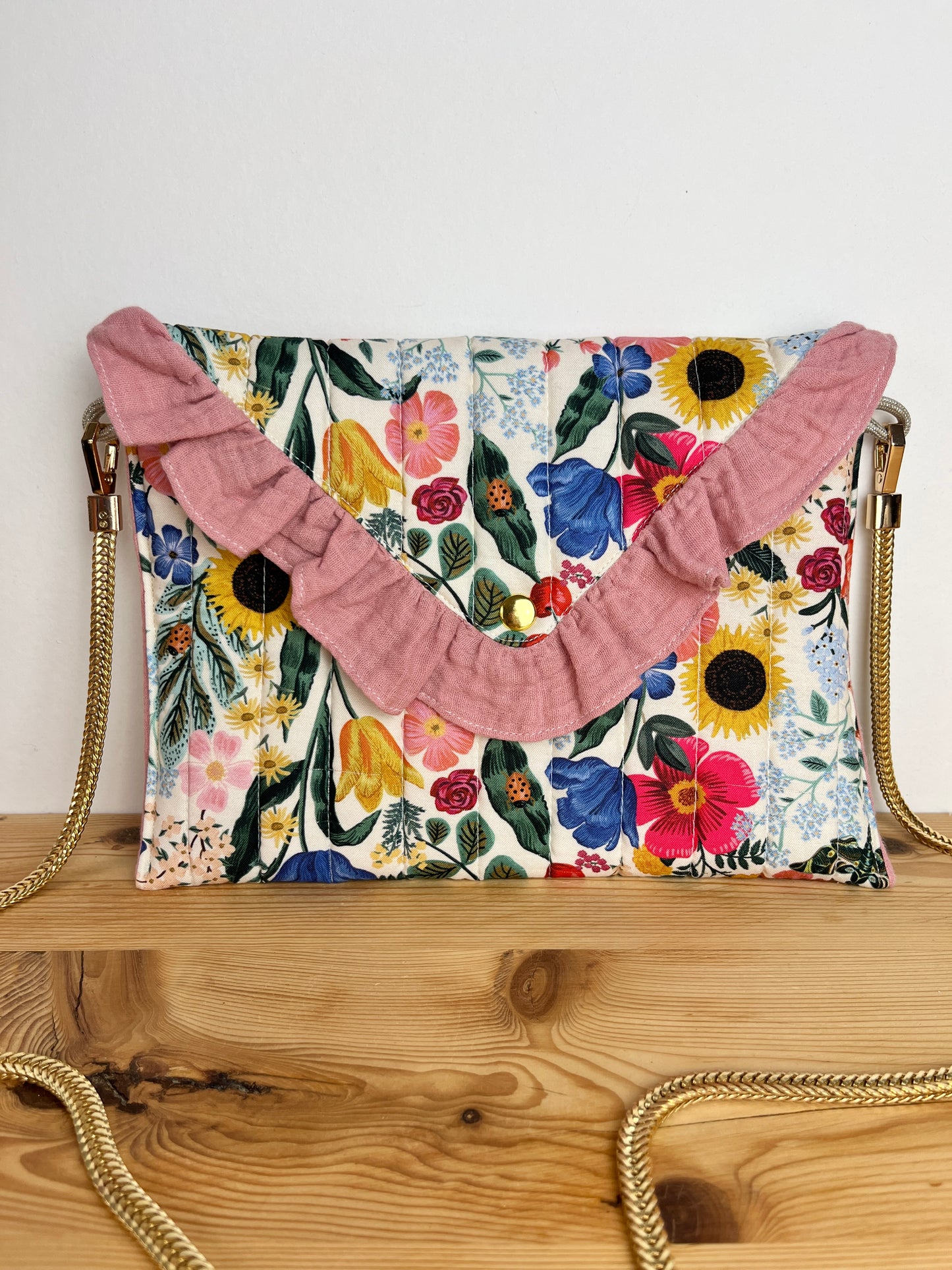 Charlotte the envelope clutch with chain, 100% customizable