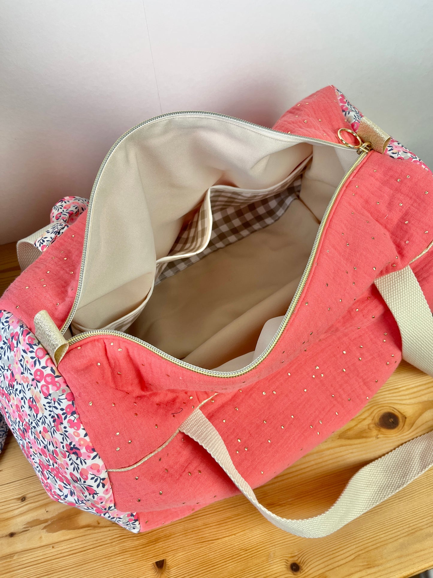 Sac Louison initiale dentelle