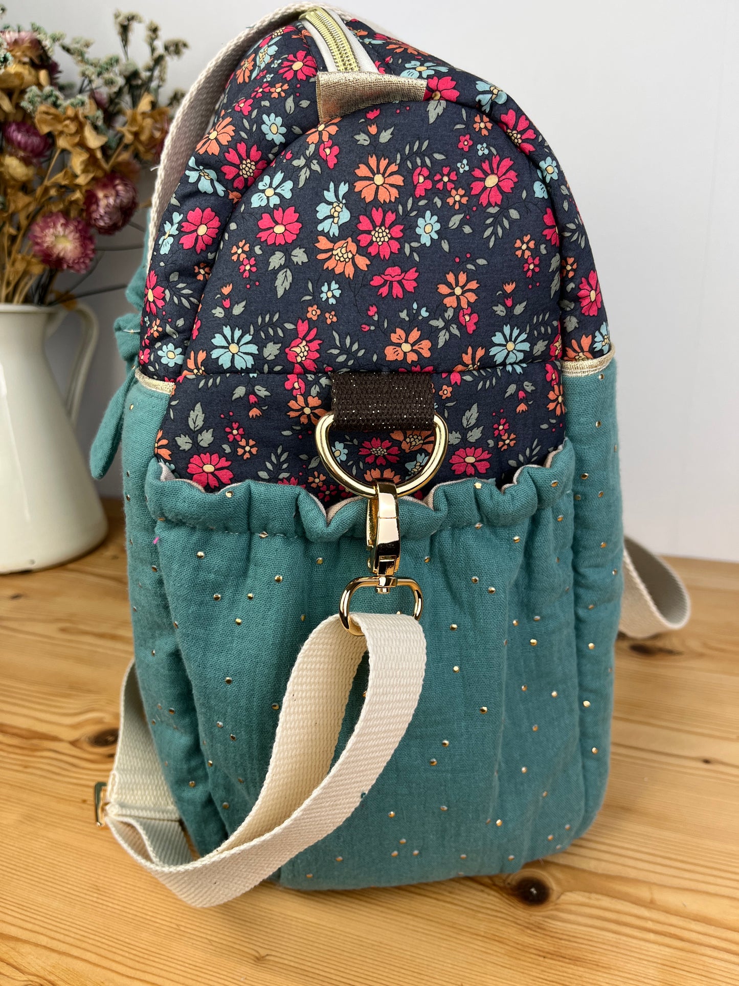 Set includes: diaper bag, toiletry bag, and beauty bag 