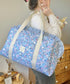 Ruffled bag and pouch set - made to order