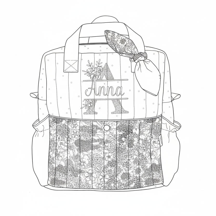 The Ombeline children's backpack is 100% customizable.