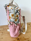 The Ombeline children's backpack in double gauze tea rose and vintage