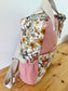 The Ombeline children's backpack in double gauze tea rose and vintage