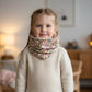Children's pink garden party neck warmer