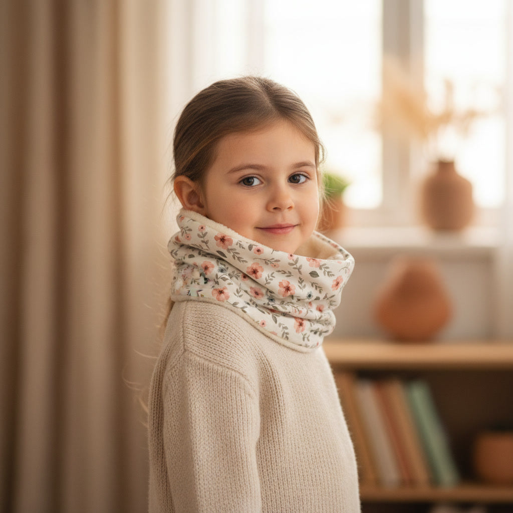 Amandine children's jersey neck warmer