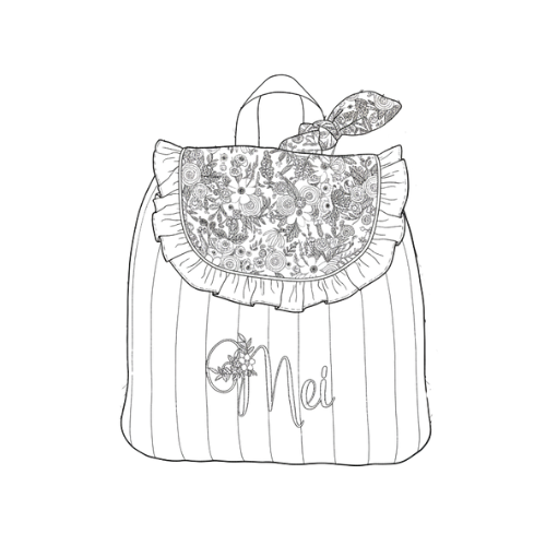 Le sac à dos Églantine 100% personnalisable