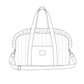 The 100% customizable ruffled diaper bag
