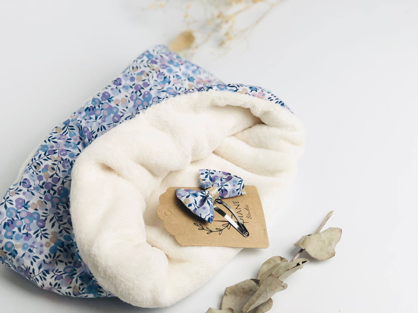 Le tour de cou en tissu doudou personnalisable