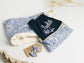 Le tour de cou en tissu doudou personnalisable