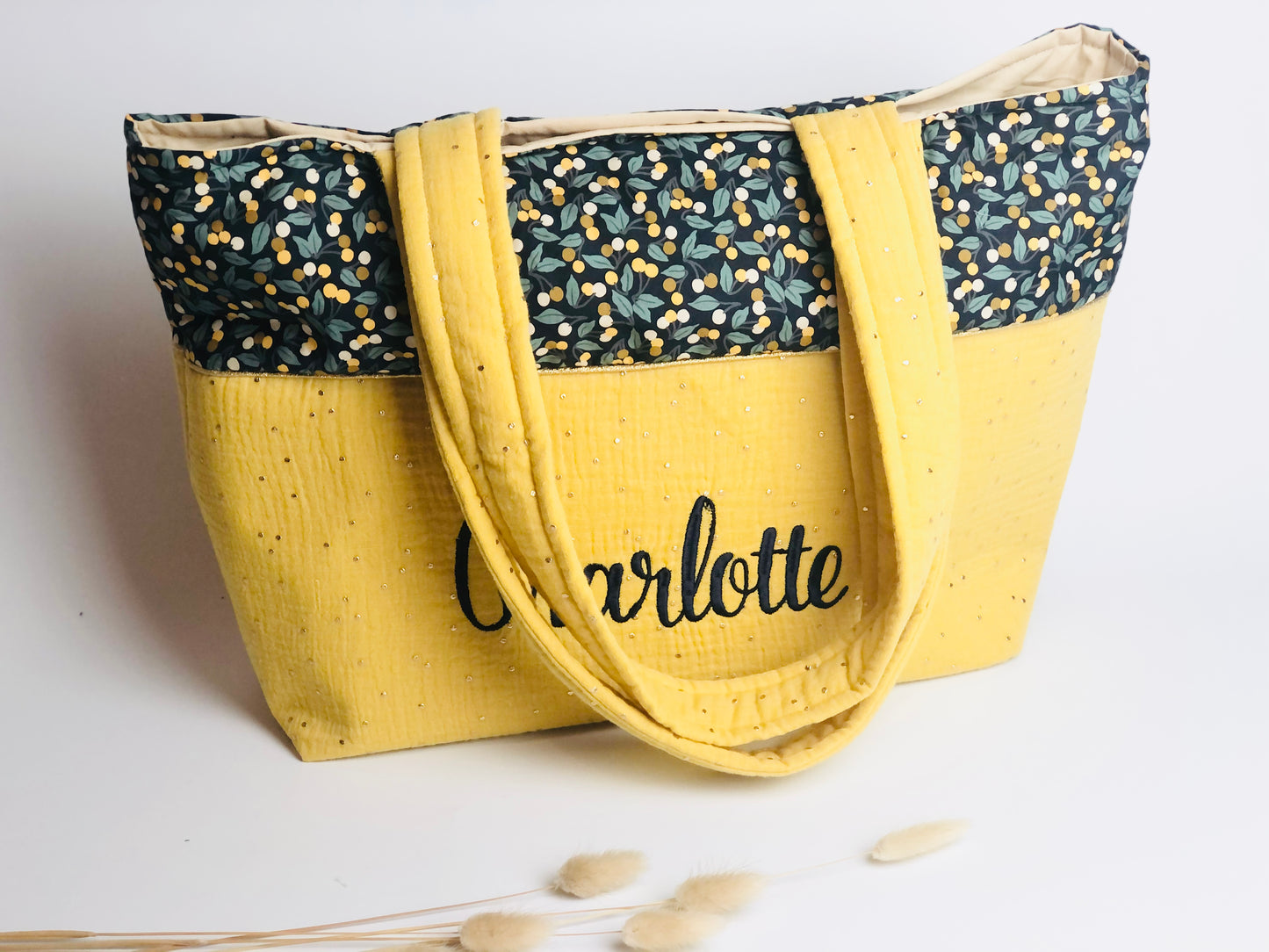The large Adelaide tote bag is 100% customizable.
