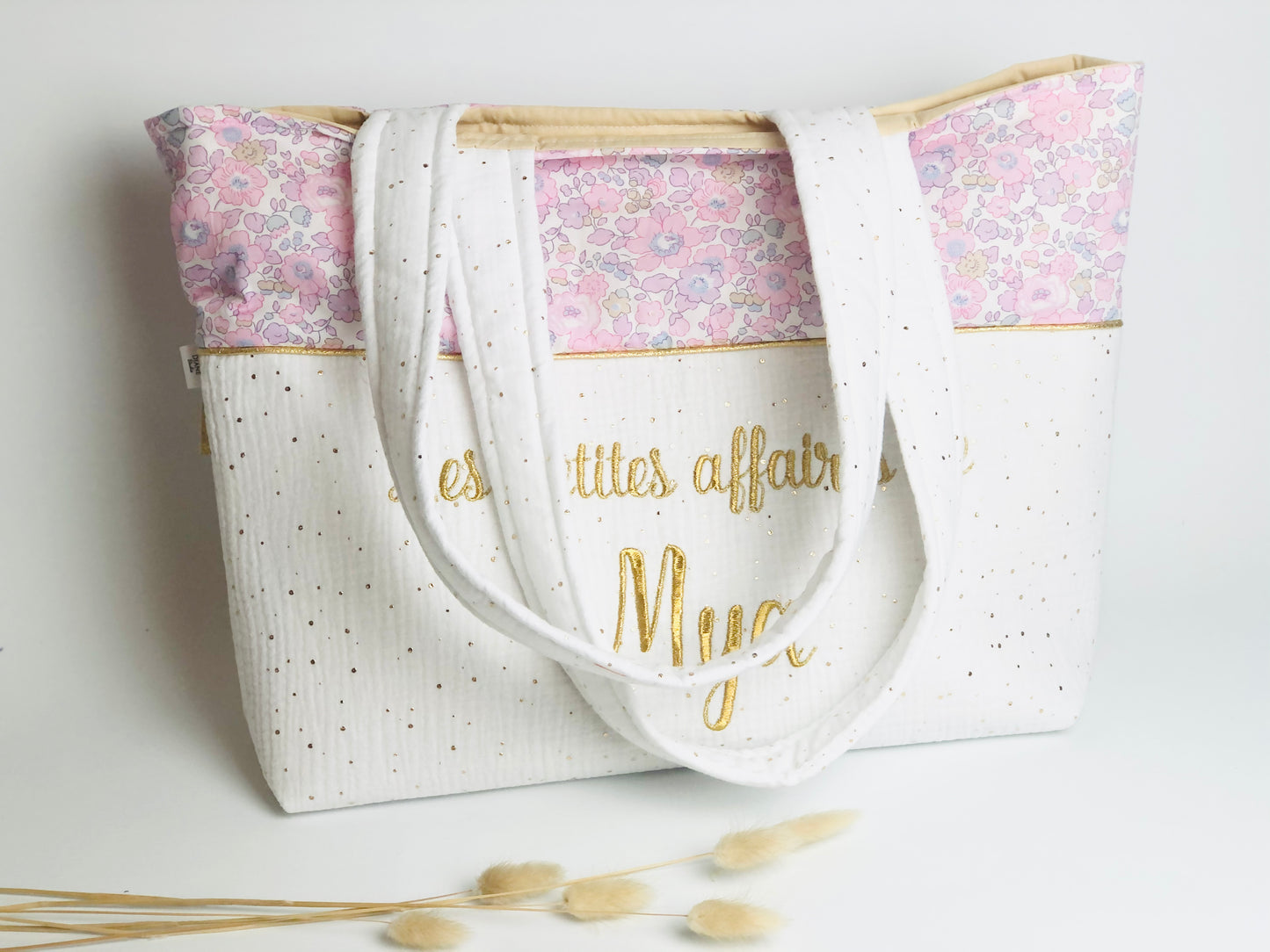 The large Adelaide tote bag is 100% customizable.