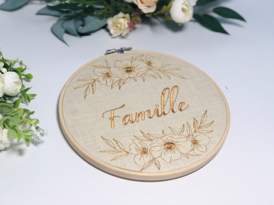 Le tambour couronne fleurie