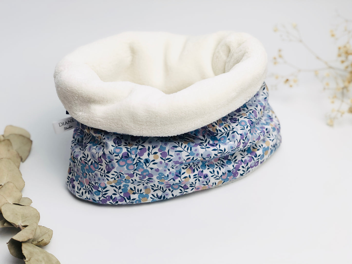 Le tour de cou en tissu doudou personnalisable