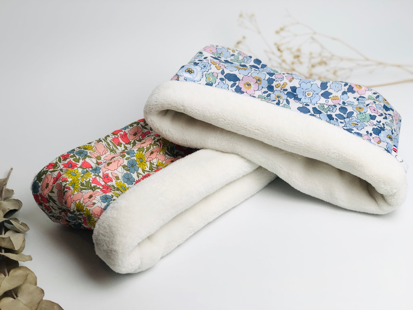 Le tour de cou en tissu doudou personnalisable