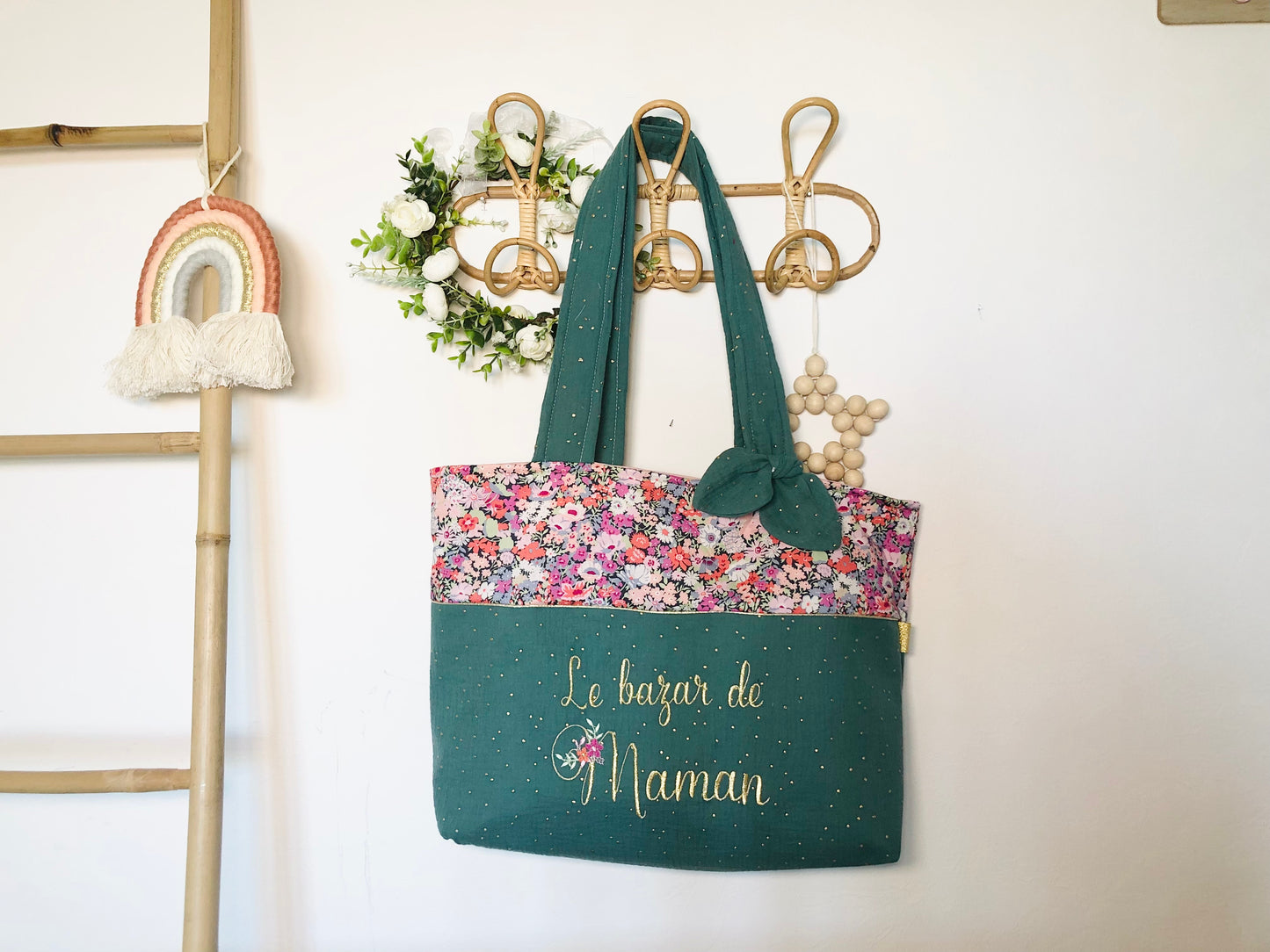 The large Adelaide tote bag is 100% customizable.