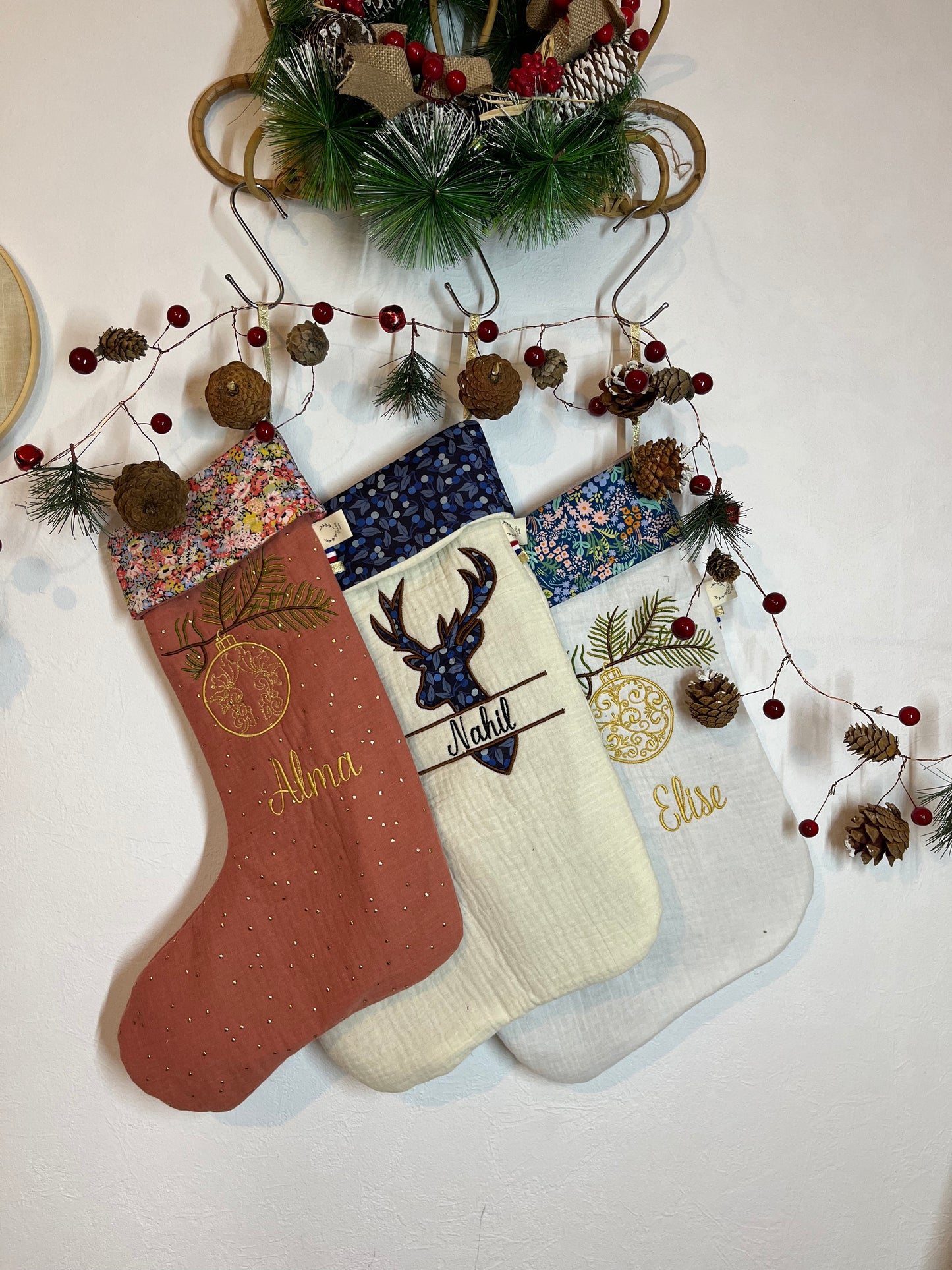 100% customizable Liberty of London Christmas stockings
