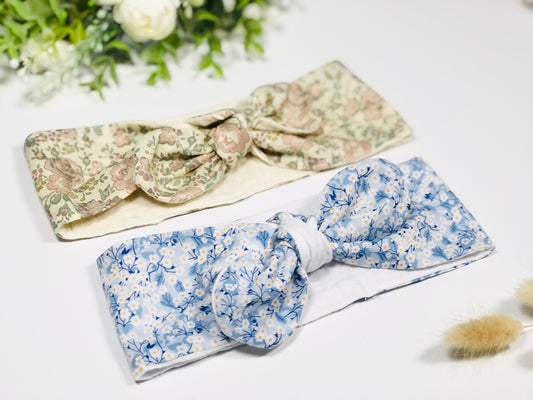 The reversible double gauze headband is 100% customizable